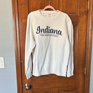Indiana The Hoosier State Sweatshirt Size Small